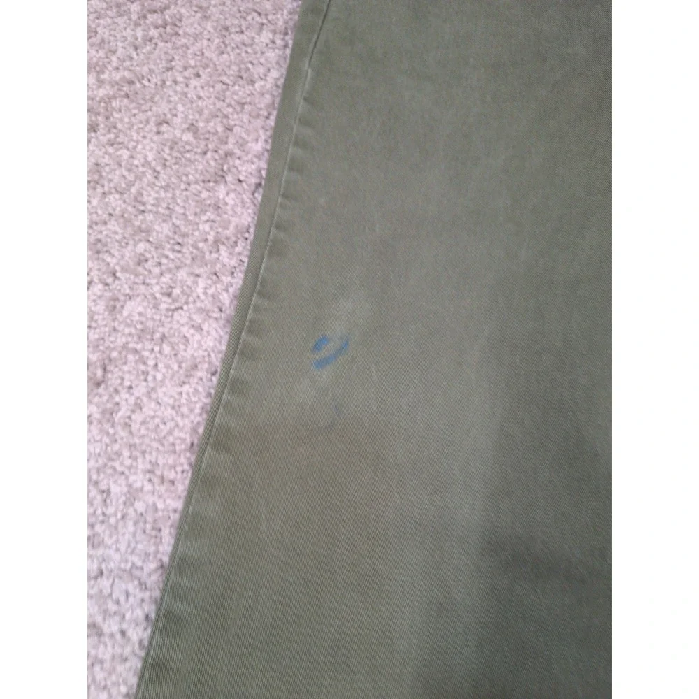 GAP Mens Straight Fit Chinos Olive Green Stretch Twill‎ Pants 28x30